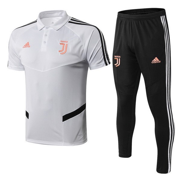 Polo Juventus Ensemble Complet 2019-20 Blanc Orange